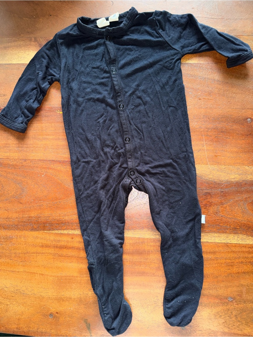 Kyte BABY Navy Blue Footed One-Piece Pajamas